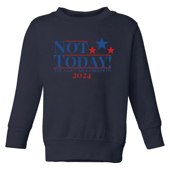 Not Today You CanT Kill Freedom Toddler Sweatshirt