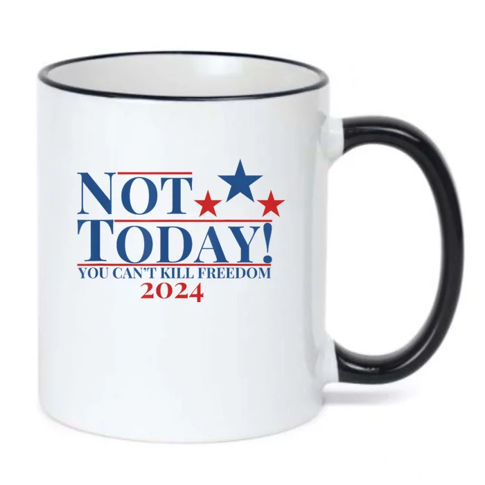 Not Today You CanT Kill Freedom Black Color Changing Mug