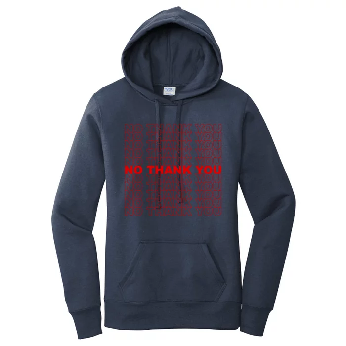 No Thank You Women's Pullover Hoodie