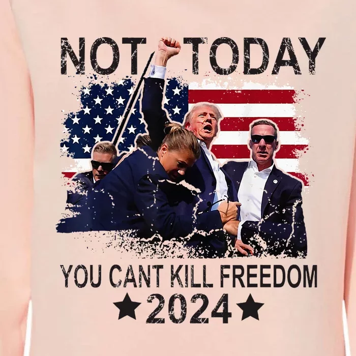 Not Today You CanT Kill Freedom Womens California Wash Sweatshirt