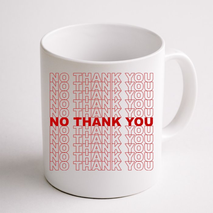 No Thank You Classic Retro Coffee Mug