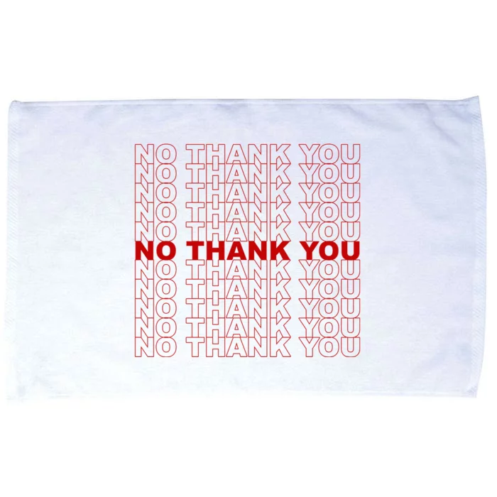 No Thank You Classic Retro Microfiber Hand Towel