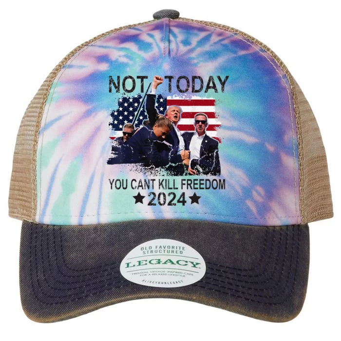 Not Today You CanT Kill Freedom Legacy Tie Dye Trucker Hat