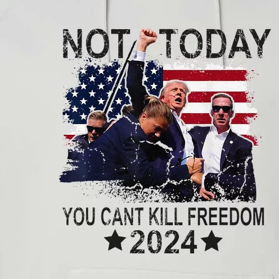 Not Today You CanT Kill Freedom Performance Fleece Hoodie