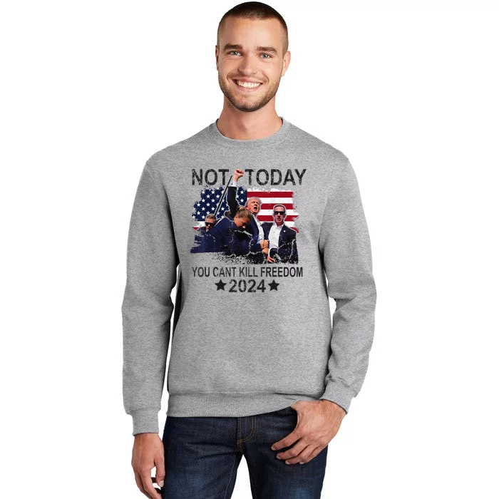 Not Today You CanT Kill Freedom Tall Sweatshirt