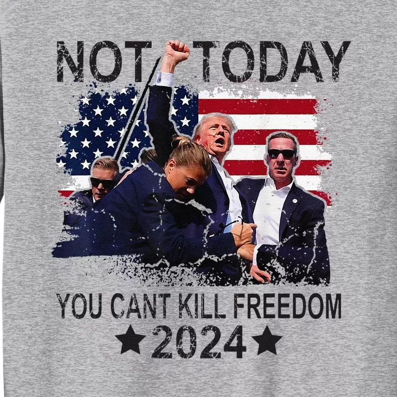 Not Today You CanT Kill Freedom Tall Sweatshirt