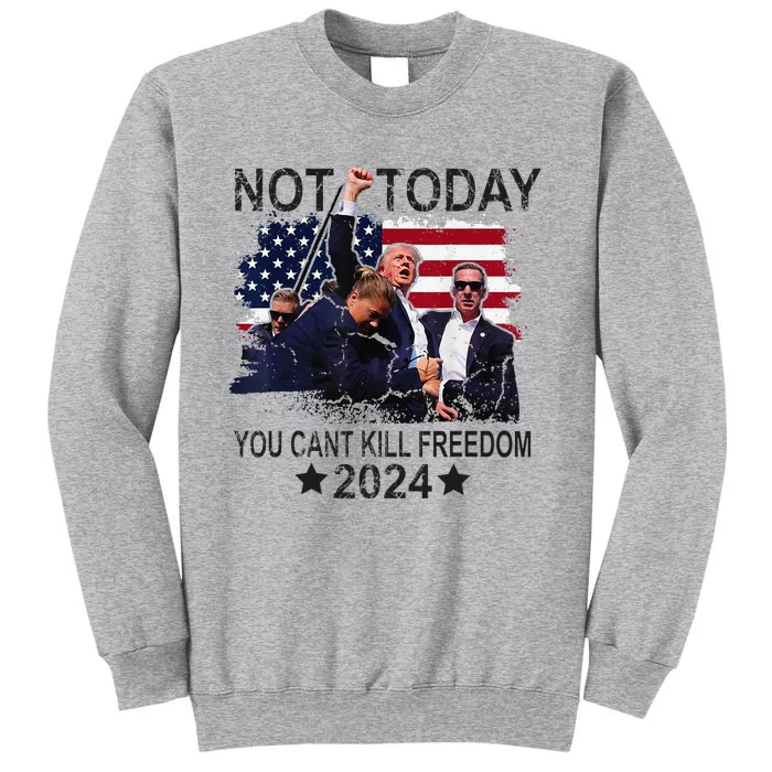 Not Today You CanT Kill Freedom Tall Sweatshirt