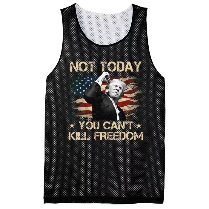 Not Today You CanT Kill Freedom Stronger President Mesh Reversible Basketball Jersey Tank