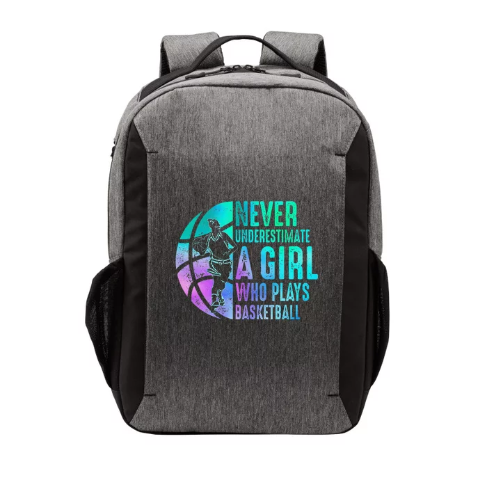 Never Underestimate A Girl Who Plays Basketball Vector Backpack