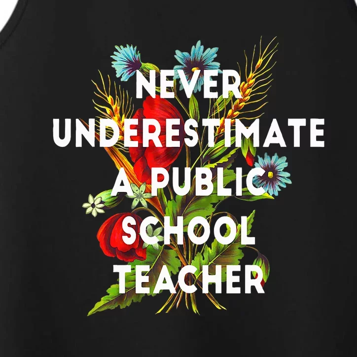 Never Underestimate A Public School Teacher Motivational Performance Tank