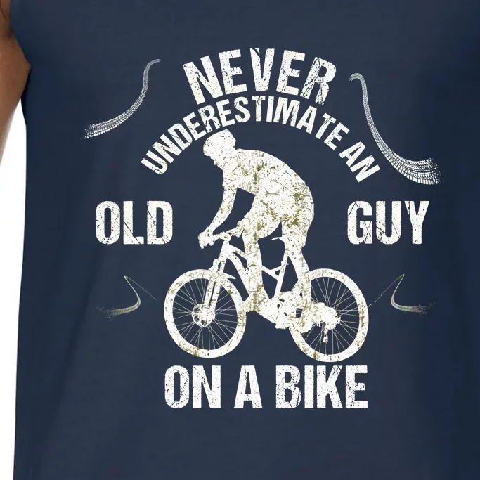 Never Underestimate An Old Guy On A Bike Comfort Colors® Tank Top