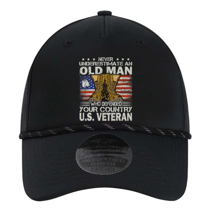 Never Underestimate An Old Man Who Defended Your Country Us Veteran Performance The Dyno Cap