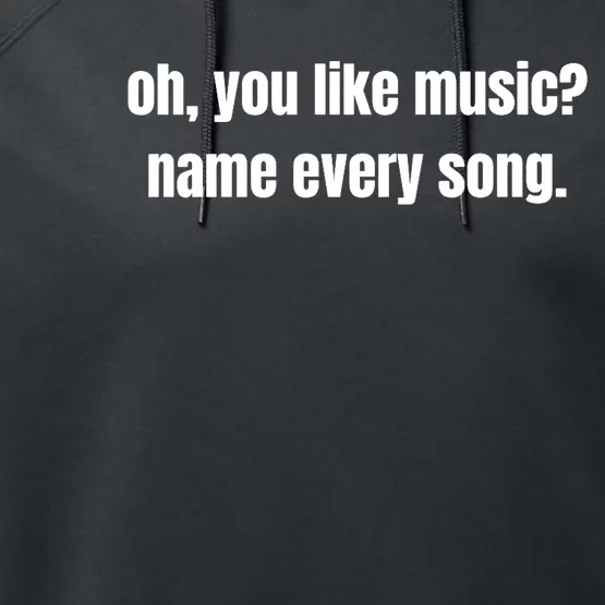 Never Underestimate An Old Man On A Bike: Fun Bicycle Jokeoh, You Like Music? Na Performance Fleece Hoodie