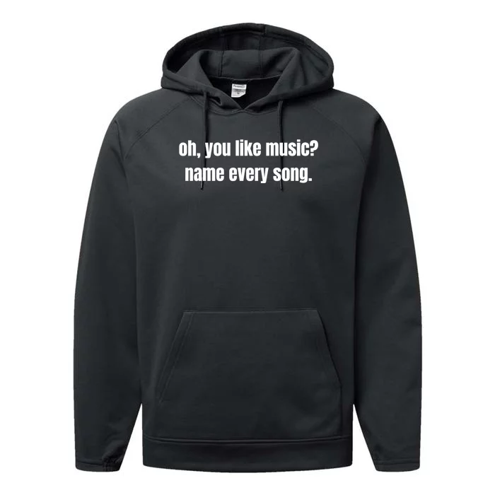 Never Underestimate An Old Man On A Bike: Fun Bicycle Jokeoh, You Like Music? Na Performance Fleece Hoodie