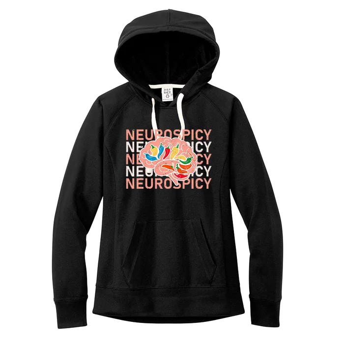 Neurospicy Universe Adhd Autism Awareness And Acceptance Women's Fleece Hoodie