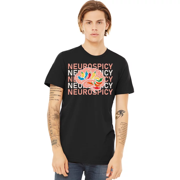 Neurospicy Universe Adhd Autism Awareness And Acceptance Premium T-Shirt