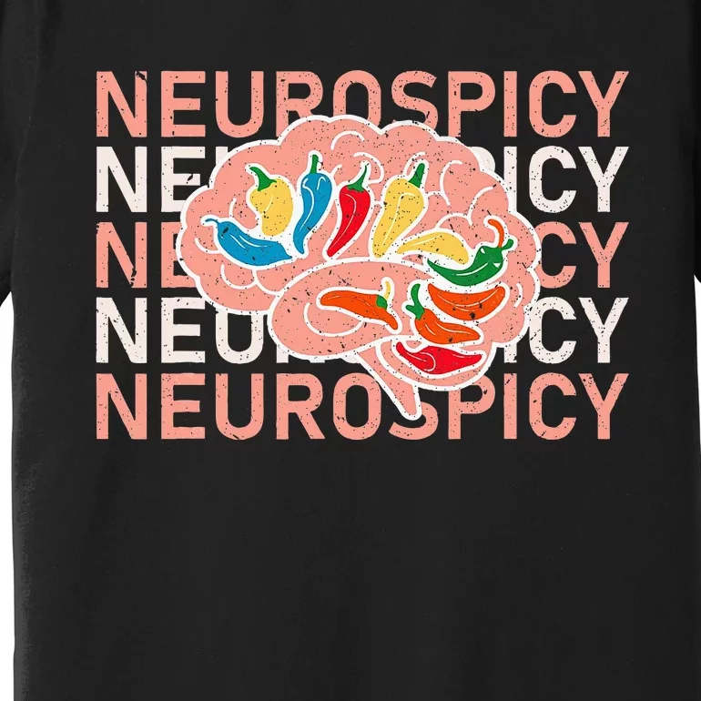 Neurospicy Universe Adhd Autism Awareness And Acceptance Premium T-Shirt