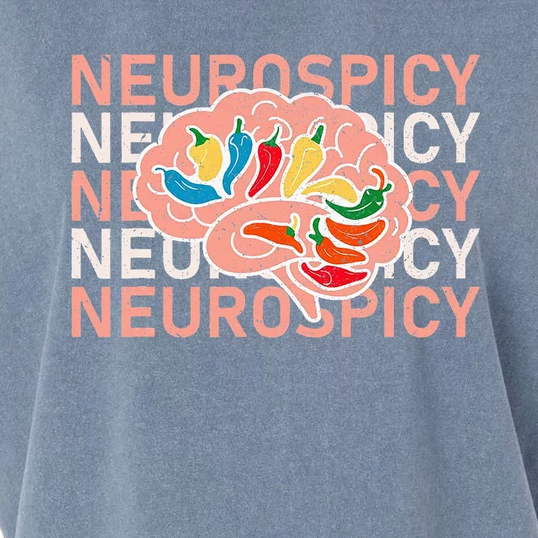 Neurospicy Universe Adhd Autism Awareness And Acceptance Garment-Dyed Women's Muscle Tee