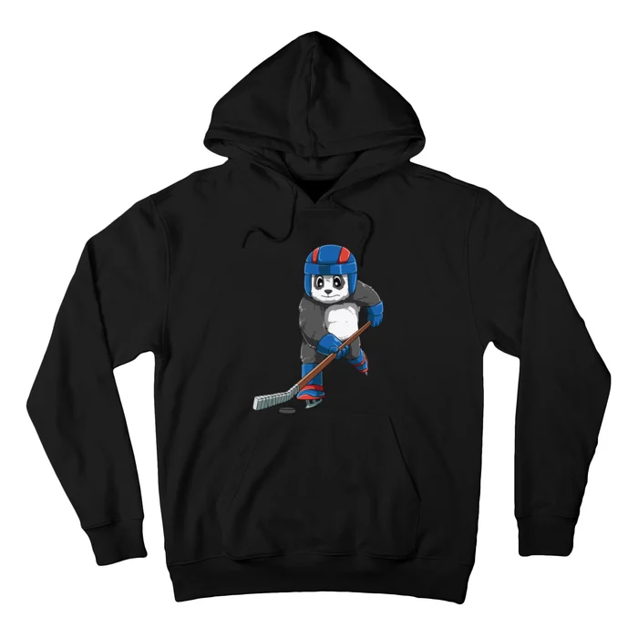 Panda Hockey Panda Playing Hockey Panda Hoodie