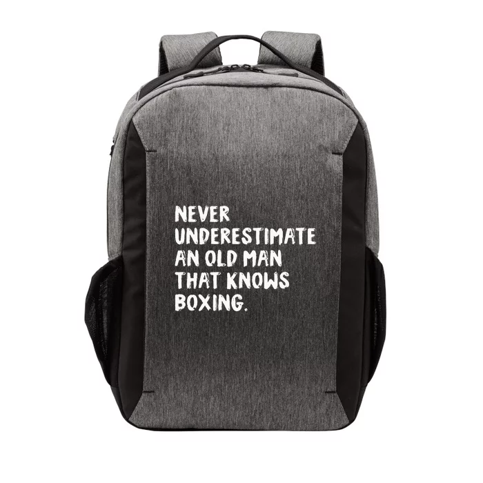 Never Underestimate An Old Man That Knows Boxing Vector Backpack