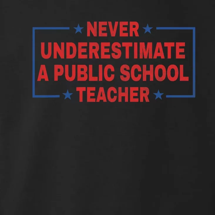 Never Underestimate A Public School Teacher Tim Walz Waltz Coach Quote Toddler Hoodie