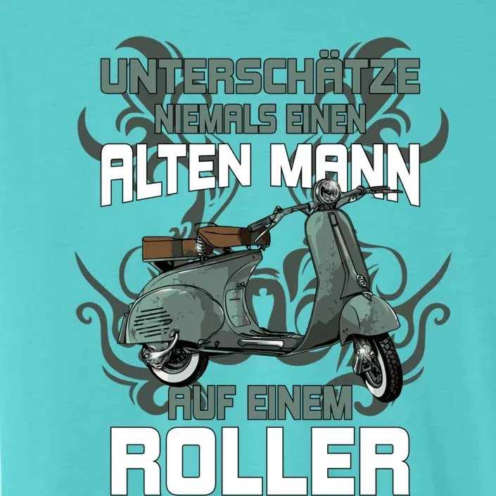 Never Underestimate An Old On A Scooter Meaningful Gift ChromaSoft Performance T-Shirt