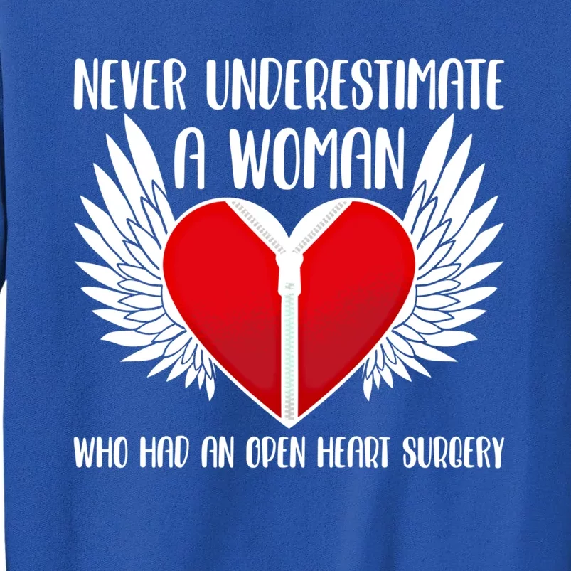 Never Underestimate A Who Had An Open Heart Surgery Gift Tall Sweatshirt