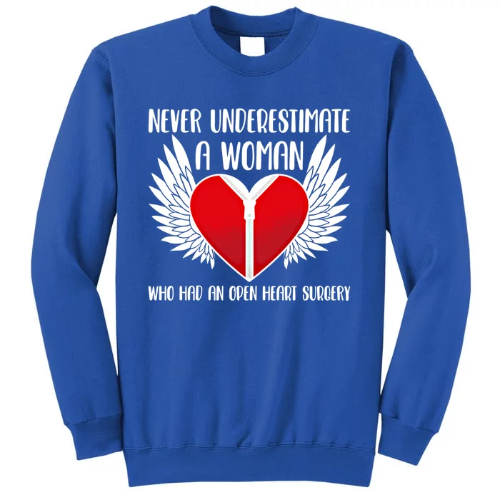 Never Underestimate A Who Had An Open Heart Surgery Gift Tall Sweatshirt