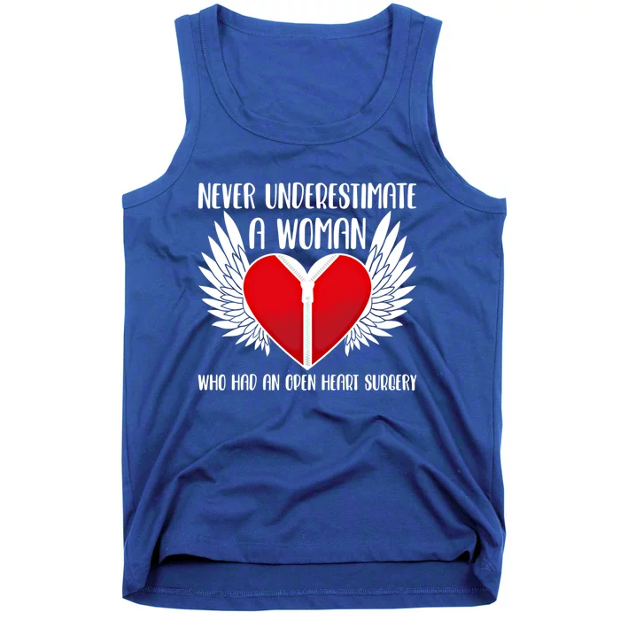 Never Underestimate A Who Had An Open Heart Surgery Gift Tank Top