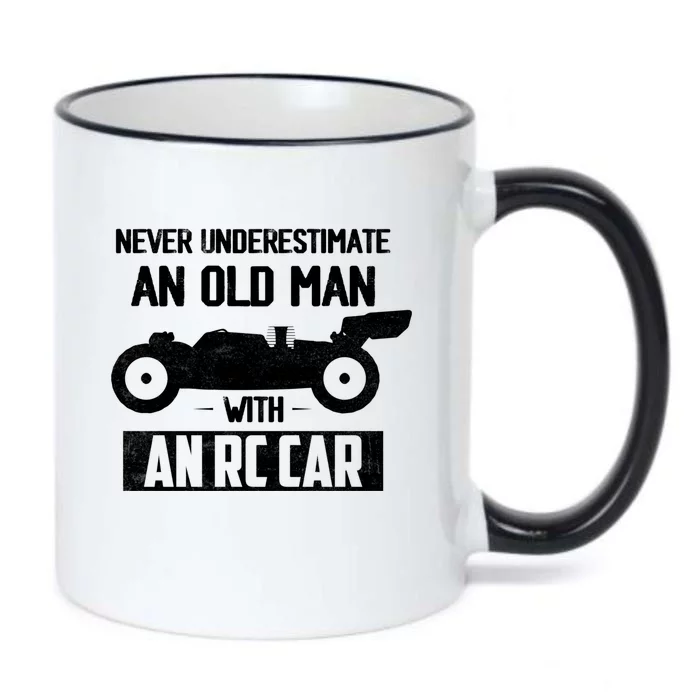 Never Underestimate An Old With An Rc Car Racing Gift Black Color Changing Mug