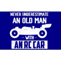 Never Underestimate An Old With An Rc Car Racing Gift Bumper Sticker