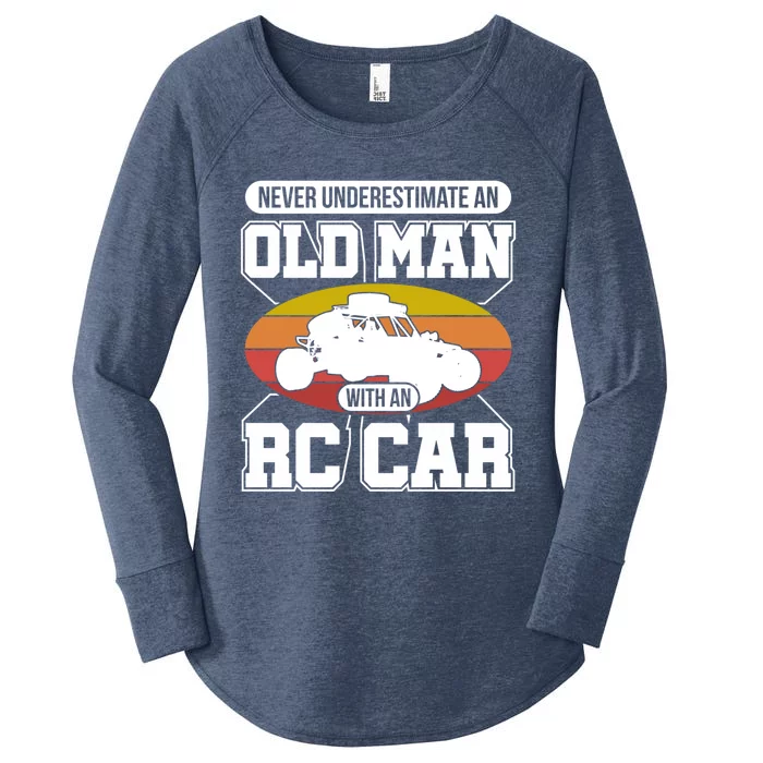 Never Underestimate An Old With An Rc Car Gift Women's Perfect Tri Tunic Long Sleeve Shirt