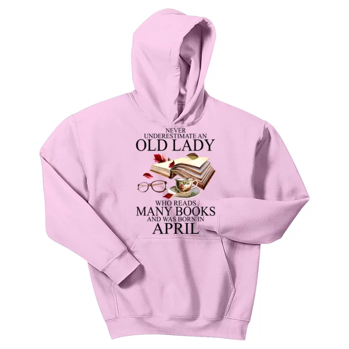 Never Underestimate An Old Lady Who Reads Many Books Gift Kids Hoodie