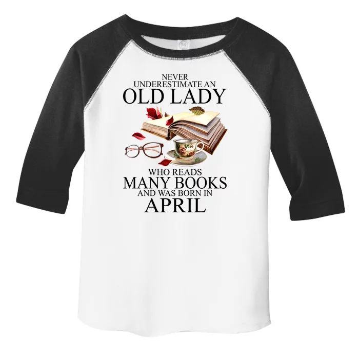 Never Underestimate An Old Lady Who Reads Many Books Gift Toddler Fine Jersey T-Shirt