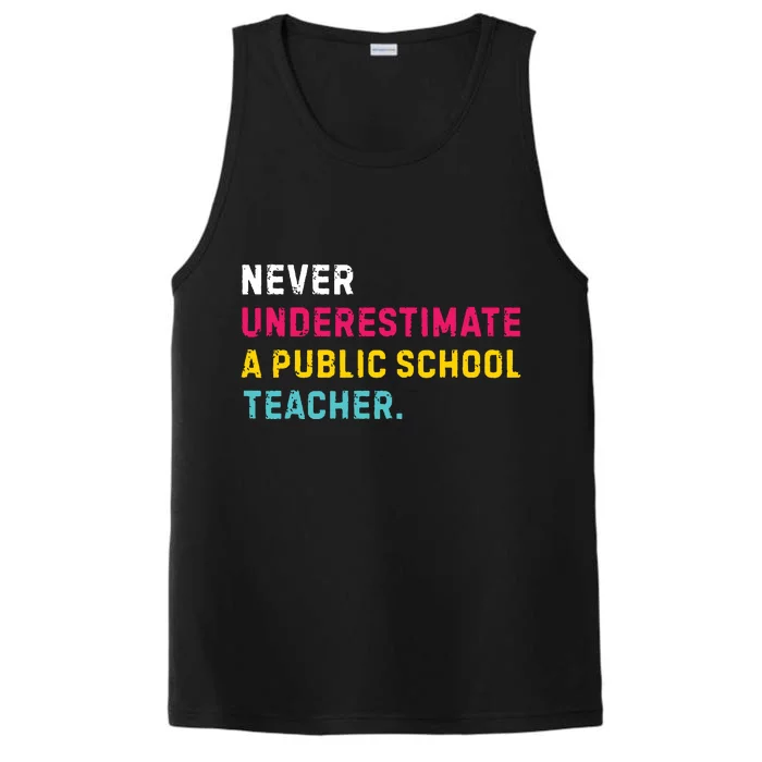 Never Underestimate A Public School Teacher Performance Tank