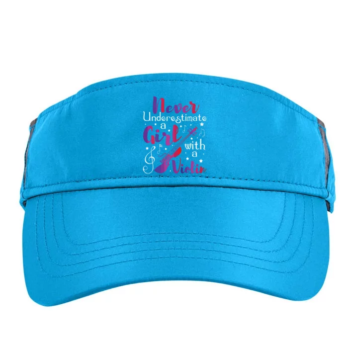 Never Underestimate A Girl With A Violin Violinist Adult Drive Performance Visor