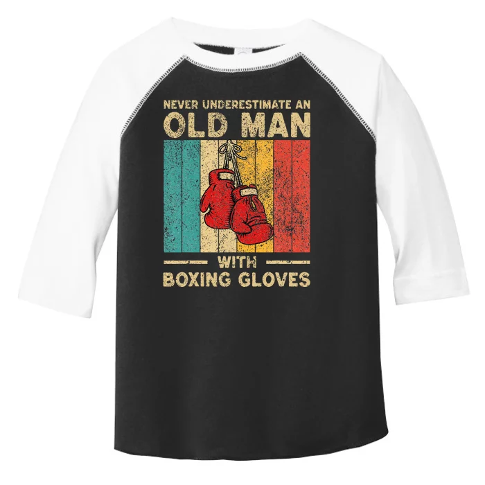 Never Underestimate An Old Man Toddler Fine Jersey T-Shirt