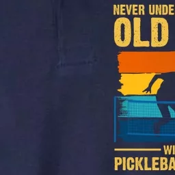 Never Underestimate An Old Man With A Pickleball Paddle Softstyle Adult Sport Polo