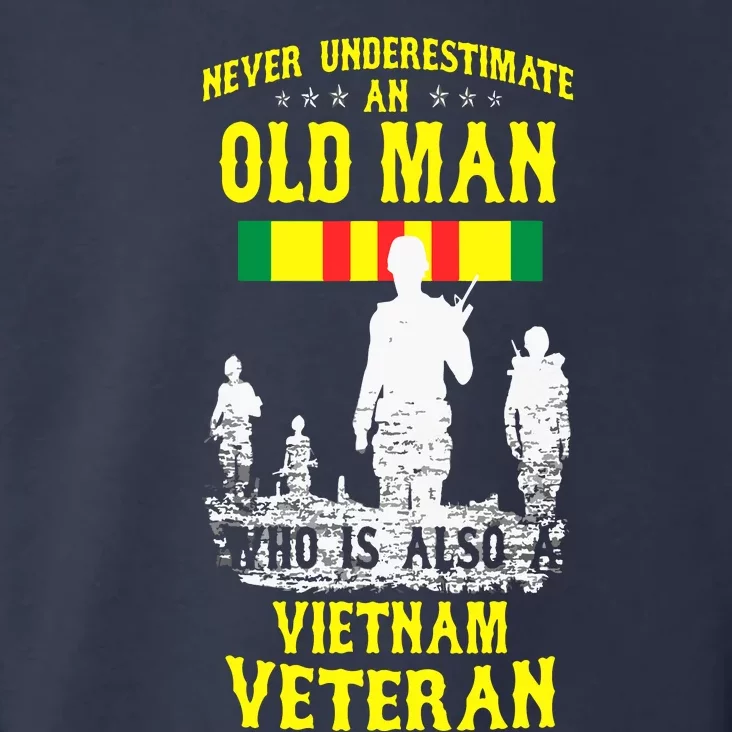 Never Underestimate An OLD MAN Vietnam Veteran Toddler Hoodie