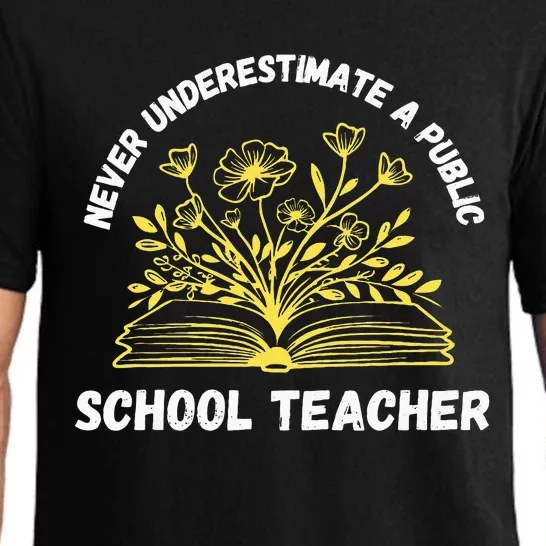 Never Underestimate A Public School Teacher Back To School Pajama Set