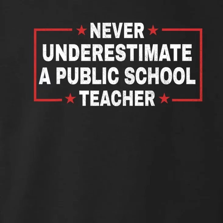 Never Underestimate A Public School Teacher Toddler Hoodie