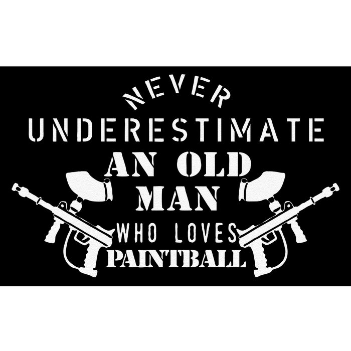 Never Underestimate An Old Man Who Loves Paintball Bumper Sticker