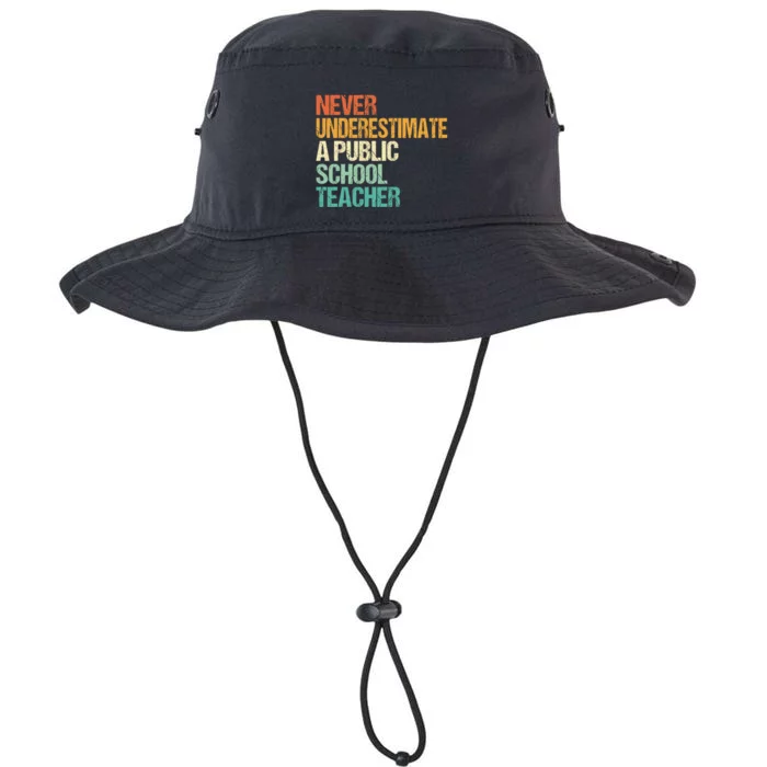 Never Underestimate A Public School Teacher Harris Walz 2024 Legacy Cool Fit Booney Bucket Hat