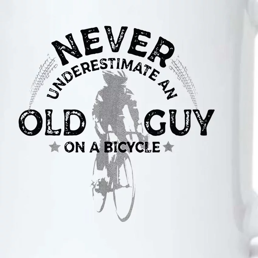 Never Underestimate An Old Guy On A Bicycle Cycling Black Color Changing Mug