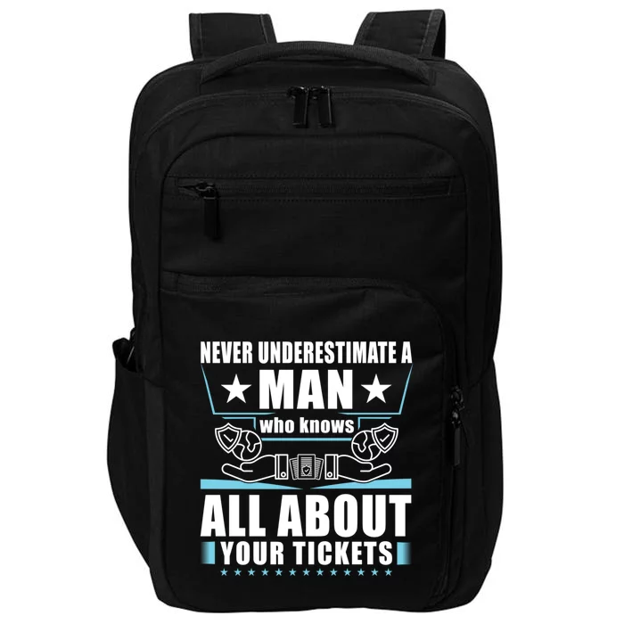 Never Underestimate An Insurance Agent Funny Gift Impact Tech Backpack