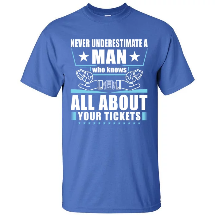 Never Underestimate An Insurance Agent Funny Gift Tall T-Shirt