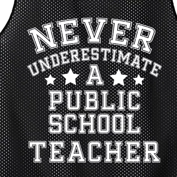 Never Underestimate A Public School Teacher Tim Walz Kamala Harris 2024 Mesh Reversible Basketball Jersey Tank