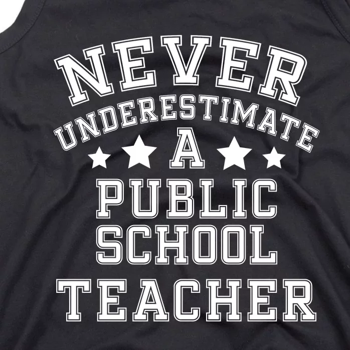 Never Underestimate A Public School Teacher Tim Walz Kamala Harris 2024 Tank Top