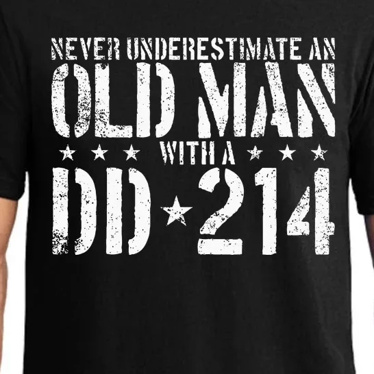 Never Underestimate An Old Man With A Dd214 Alumni Pajama Set