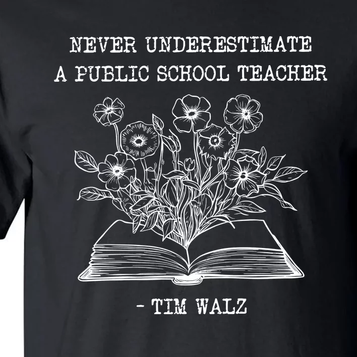 Never Underestimate A Public School Teacher Tall T-Shirt